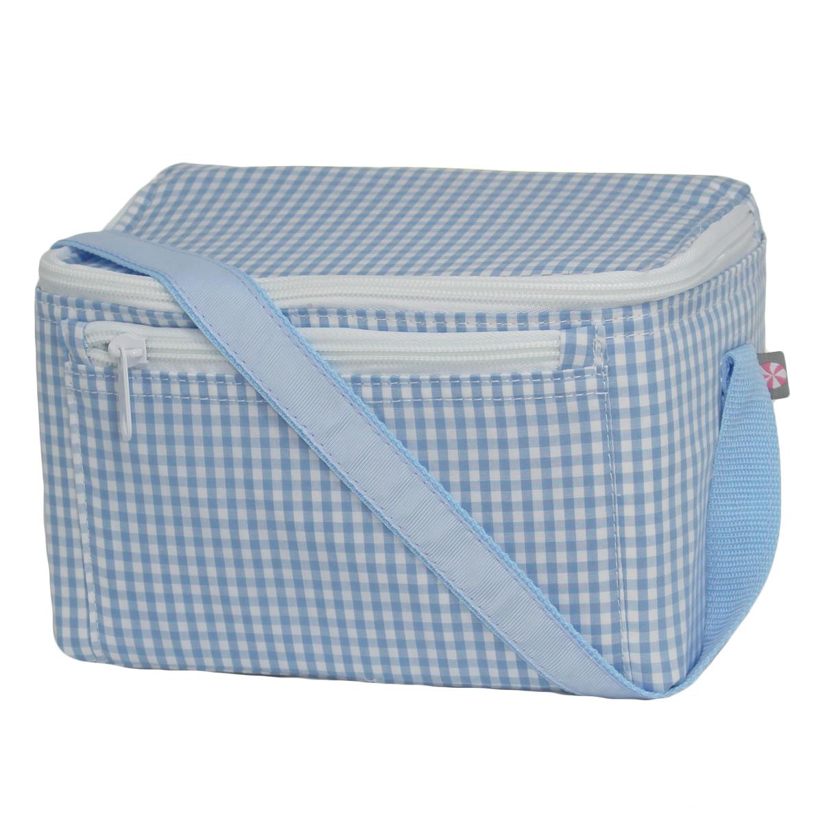 Baby Blue Gingham Lunch Box Mint